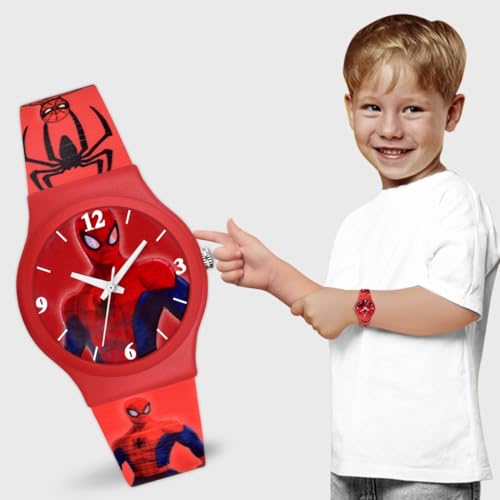 Image of Acnos Character Kid's Happy Colorful Water-Resistant Durable Watch for Boys Kids Boy with Fun Designs Adjustable Strap Positive Messages Watch for Kids