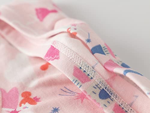 Kids Little Girls Underwear Toddler Baby 100% Cotton Soft Briefs Panties Cartoon Big Girls Undies 1-10 Years (Pack of 6)4