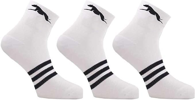 Unisex Polycotton Ankle Length Socks Pair for Running Sports & Gym, Odour Free | Breathable Ultra Soft & Comfortable Socks with Elegant Design (Set of 3 Pair Socks)-image-34
