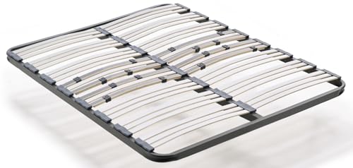 habithor - Somier Multiláminas con Reguladores de Firmeza y Estructura de Acero 40x30 mm | Medida: 120x180 cm | Fabricado en España