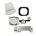 Home Button Key Flex Cable Assembly with Rubber Ring Replacment Part for Iphone 6 and 6 Plus (Silver)