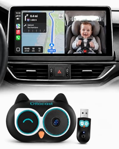 OTTOCAST Baby Car Camera 2026 Wireless CarPlay Adapter (No Android Support)