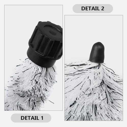 Alasum 2pcs Alto Sax Pad Saver Brush Cleaner Saxophone Cleaning Brush Flute Maintain Care Tool Saxophone Accessories Instrument, 20.83 Inches Long - Thumbnail 3