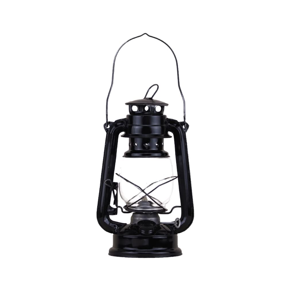 Wedhapy vintage kerosene lantern Retro Kerosene Lamp Vintage Portable Camping Oil Burning Lantern Outdoor Lights Black oil lamp