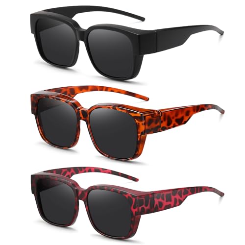 Image of HAOLOTA Polarized Sunglasses Over Glasses Women Wrap-Around Glasses Small Shapes Driving Fishing UV400 Protection