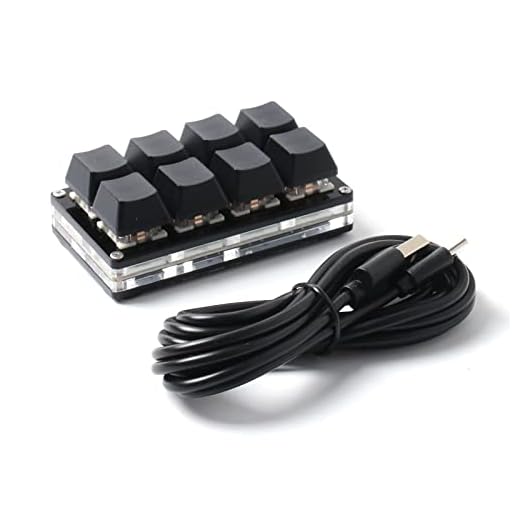 LICHIFIT 8 Keys Keyboard USB Interface Custom Copy Paste Shortcuts Mini Mechanical Keyboard for SayoDevice