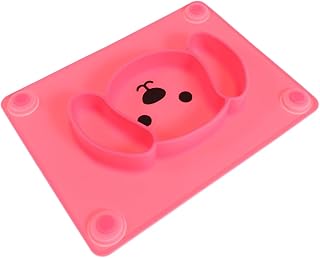 ibasenice Prato De Comida Para Bebê Pratos De Jantar Para Crianças Tapete De Mesa De Silicone Para Bebê Tigelas De Alimentação De Bebê Bandeja De Jantar De Silicone Utensílios De Mesa