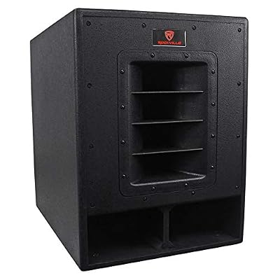 Rockville RBG15FA 2400W Active Powered Subwoofer, 15-Inch, Folded Horn Design, 600W RMS, High SPL Output, for DJs and Live Events