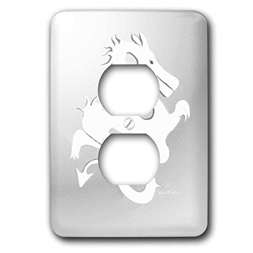 Dragon M Cache-prise 2 prises 3dRose LLC lsp_12604_6 pour decoration murale