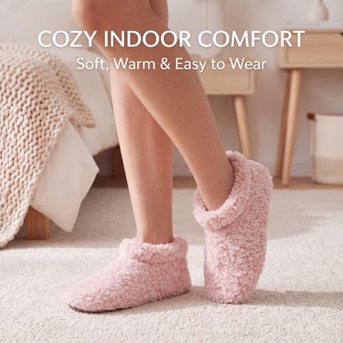 Image of Cozylook Fuzzy Slippers for Women Indoor Soft Sole Slipper Socks