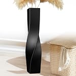 Tall Vase On Floor, 27.56" Twisted Geometric Flower Vase for Home, Living Room, Flower Centerpieces, Shelf, Table, Decor, Creative Unique Decorative Vase