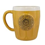 Paladone Pint of Beer Coffee, Oversized Ceramic Mug, Golden