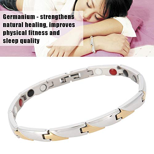 Pulseira de saúde, pulseira de cuidados de saúde de moda feminina, pulseira de aço inoxidável, prote