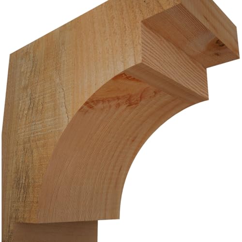 Ekena Millwork RFT06X12X12MED00RDF Mediterranean Rough Sawn Rustic Wood Rafter Tails' 6"W x 12"H x 12"L, Douglas Fir