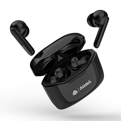 Image of Aroma NB138 Dash 30 Hours* Playtime | 45Ms Gaming True Wireless Earbuds | Bluetooth Headset | Perfect for Gaming | Dual Pairing Mode and Voice Assistant | Type-C Fast Charging (Black)
