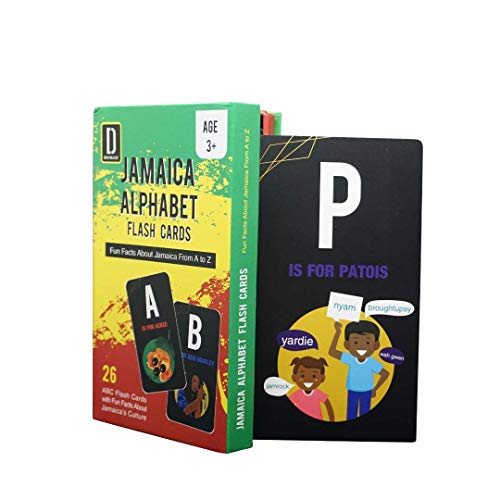 Darlyng & Co.'s Modern Alphabet Affirmation Flash Cards for Kids ABC Flash Cards (Jamaica Alphabet Flash Cards)