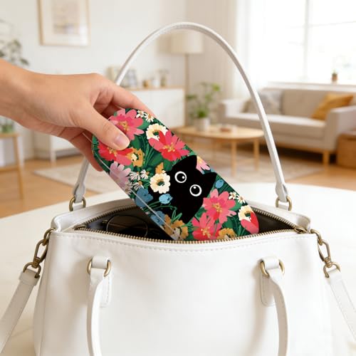 Image of Glasses Case Hard Shell,Portable Protective Eyeglasses Case, Eyeglass Holder Box with Cleaning Cloth, for men women
