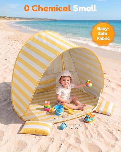 Sino Salected Baby Beach Tent, UPF 50+ Sun Shelter, Pop Up Beach Canopy - image 4
