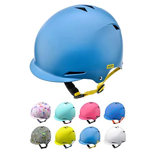 meteor Hjälm för barn Barn Småbarn Barnpojkar Flickor Urban Skate Crash Safety Små storlekar för barn Skateboardcykel BMX och sparkcykel Hoverboard Lättvikt Justerbar Andningsbar KS02 (M, Navy)