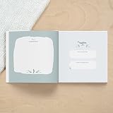 mintkind® Księga gości Moje chrzest wieloryba I dla chłopców i dziewczynek | książka do chrztu, prezent na chrzest, album pamiątkowy, 72 strony wewnętrzne na życzenia, zdjęcia i wiele więcej; księga