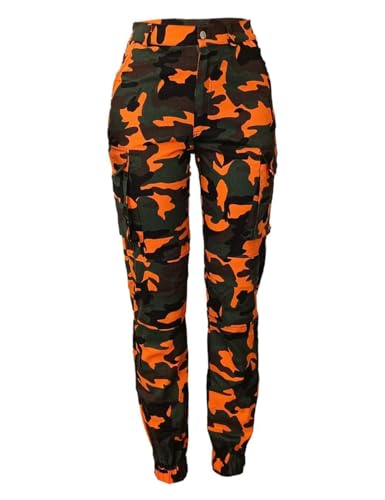 Women's Casual Cargo Camouflage Camo Pants with Pocket4