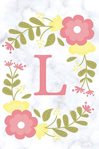 L, Monogram Notebook letter L Journal 6*9in 110 pages: Lined Notebook