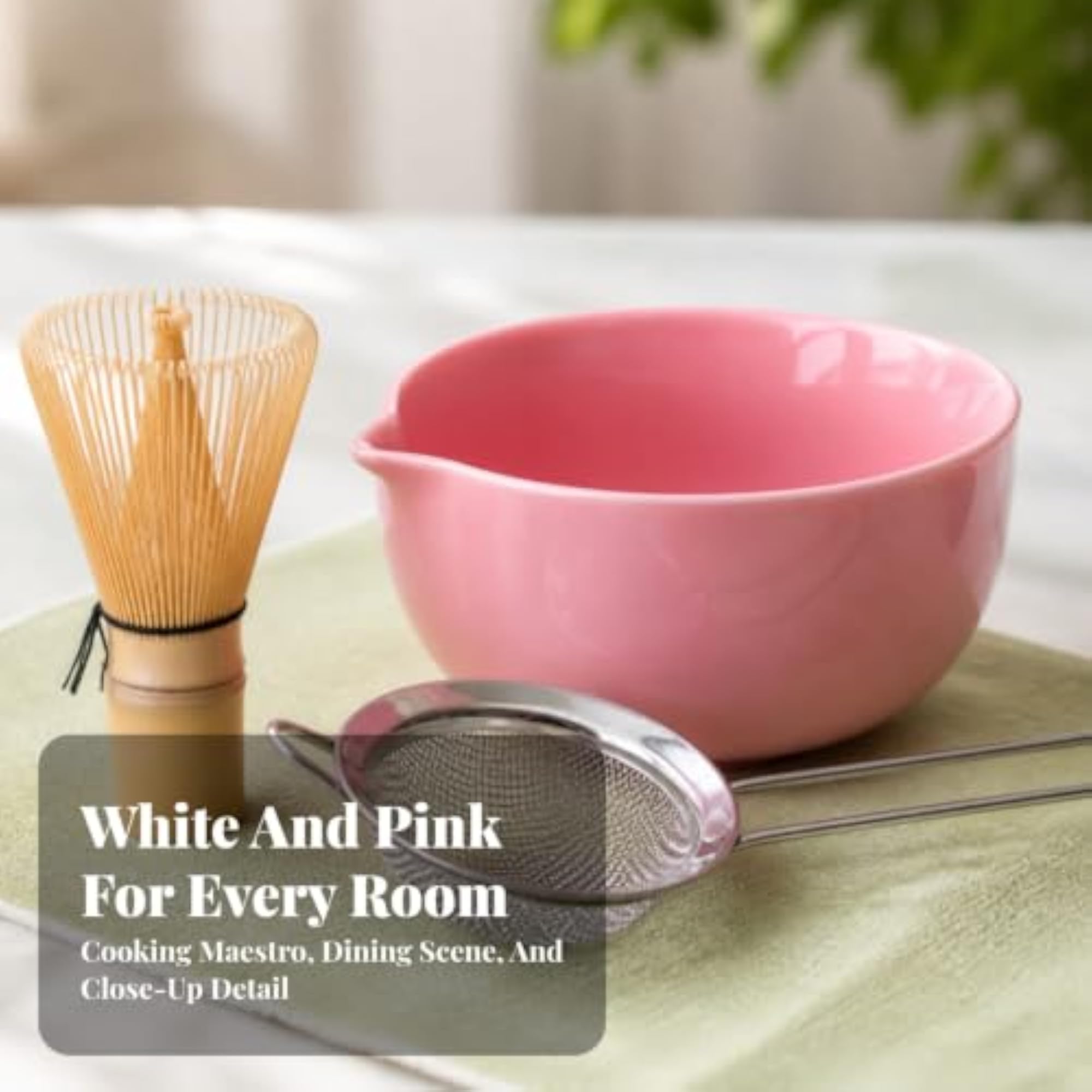 Japanese-Style 7 Pieces Matcha Tea Making Kit, Complete Set
