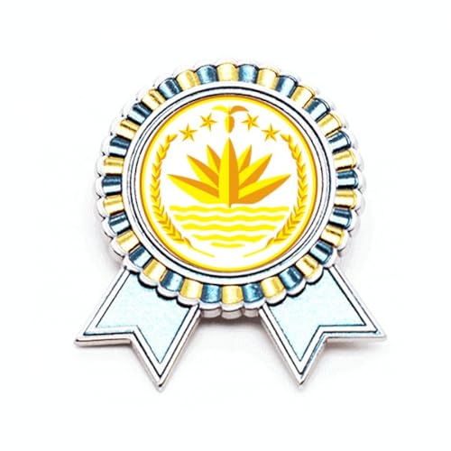 Broche Bangladesh emblème national Dhaka métal M pin's patriotique souvenir