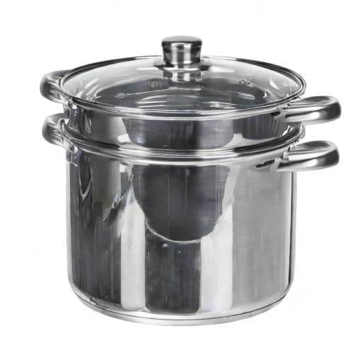 Royal Norfolk Pastakoker van roestvrij staal, met deksel, 20 cm