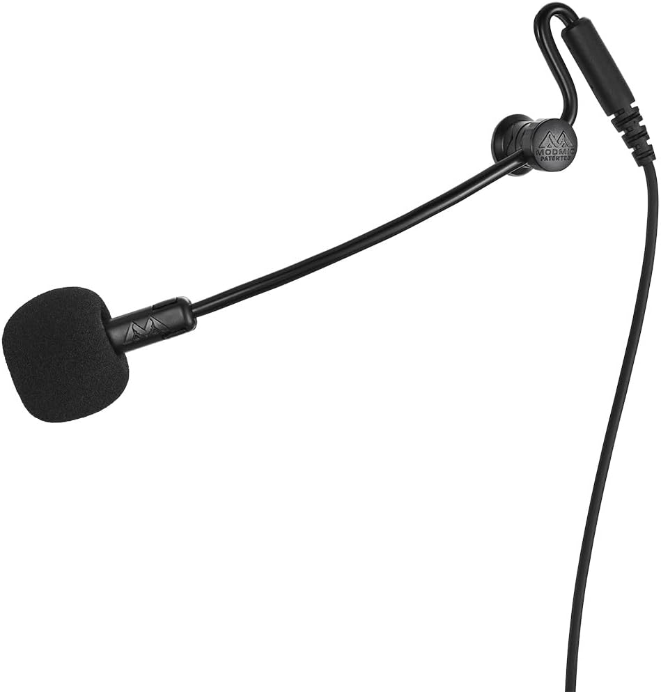 Antlion Audio ModMic Uni 2+ Attachable 3.5mm Microphone with Mute Switch for PC, Console, Laptop and More.