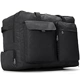 Confort et Design Pratique: Pour un confort accru, ce sac de voyage homme est équipé de bretelles ajustables et amovibles rembourrées, réduisant la pression sur les épaules. Une poche arrière avec sangle auto-agrippante permet de l'attacher aux poignées télescopiques des valises, vous laissant les mains libres. Deux poignées latérales facilitent le transport à deux lorsque le chargement est lourd ou encombrant.