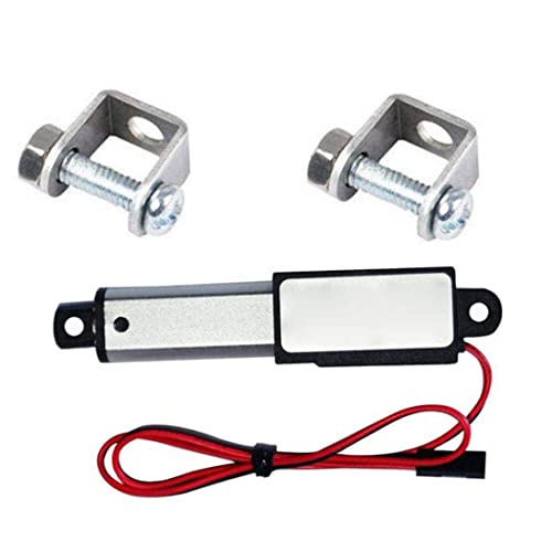 Mini actuador lineal eléctrico 12V con carrera de 30mm, velocidad de 9,5mm/s y 90N