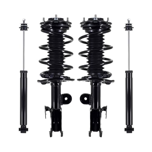 PM Auto Front - Rear Quick Complete Strut-Coil Spring-Shock For 2010-2015 Toyota Prius