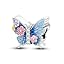 flower butterfly beads