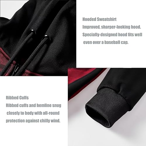 OHSNMAKSL Hoodies for Men sherpa Warm Fleece Hoodie Jacket Sweatshirt Full Zip Sport Workout Coats4