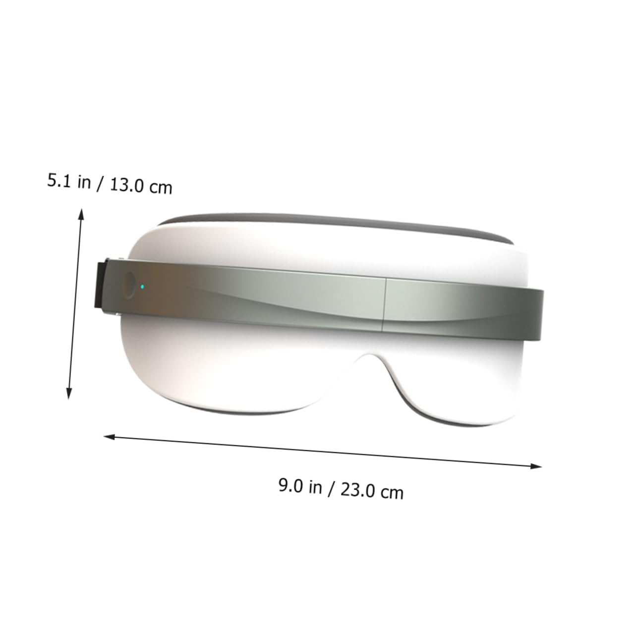 Massaggiatore Occhi Elettrico Ricaricabile Bianco Abs per Occhi | Design Ergonomico, Massaggiatore Oculare per Occhiaie, Apparecchio per Massaggio degli Occhi