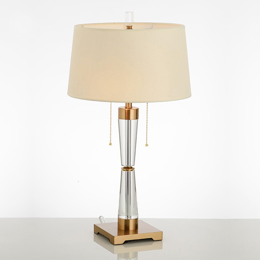 Genérico Lámpara de mesa de noche de cristal posmoderna