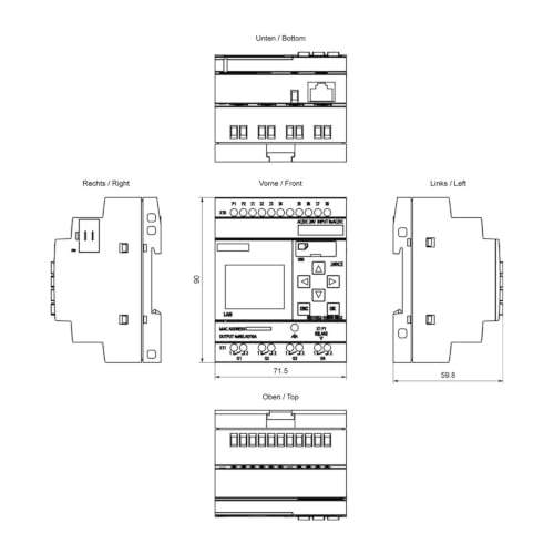 Module logique 6ED1052-1HB08-0BA2 pour la gestion technique du bâtiment