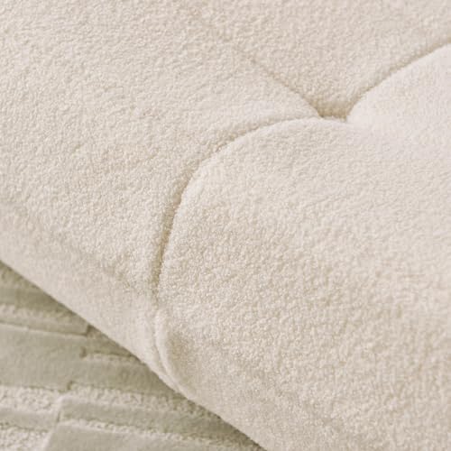 okwish Sitzsack Sofa Bodensofa, Bodenstuhl mit Rückenlehne, Lesesessel Bequem XXL, Lazy Sofa, Bean Bag Chair für Schlafzimmer Wohnzimmer, Liegesessel Beige