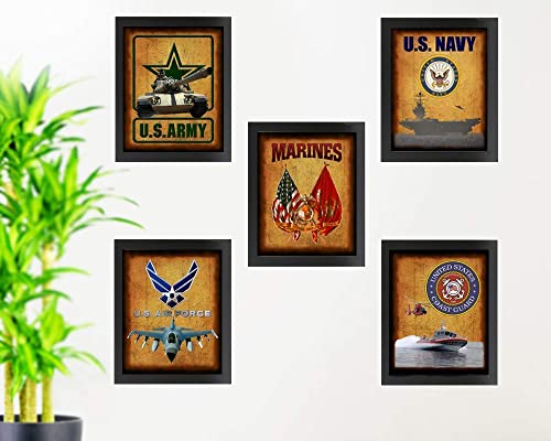 Cherrypic Junction Military 5 Pack Patriotic Tribute To All 5 Branches - Wall Art thumb #5