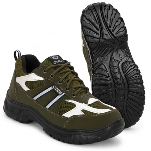 Image of Ozarro Men's Low-Top Steel Toe Work Safety Shoes
