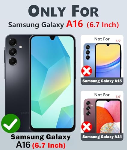 Image of Elzzi Magnetic Guard Designed for Samsung A16 5G Case Translucent Matte Hard PC + TPU Back Cover [Compatible with MagSafe] Anti-Scratch Phone Case (Black)