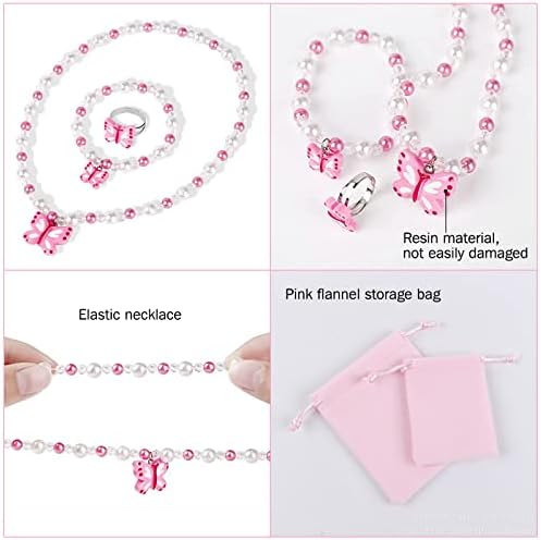 Quinceanera Partygeschenk-Set – 25 Rosa Schmetterlings-Armbänder Mit Wunschkarten & Organzabeuteln
