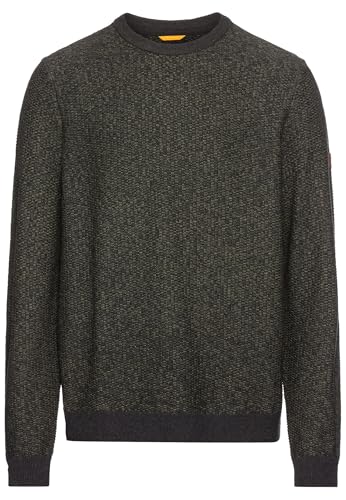 Preisvergleich Produktbild camel active Herren Strickpullover aus einem Baumwollmix Blattgrün Menswear-XL