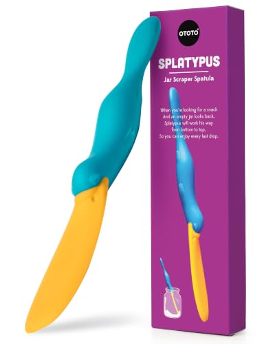 OTOTO Splatypus Jar Spatula for Scooping and Scraping - Unique Fun Cooking Kitchen Gadgets for...