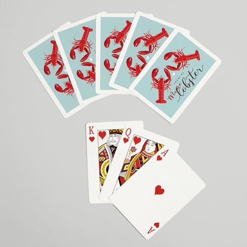 Lantern Press Maine Lobster Baraja de 52 cartas poker miniatura 7