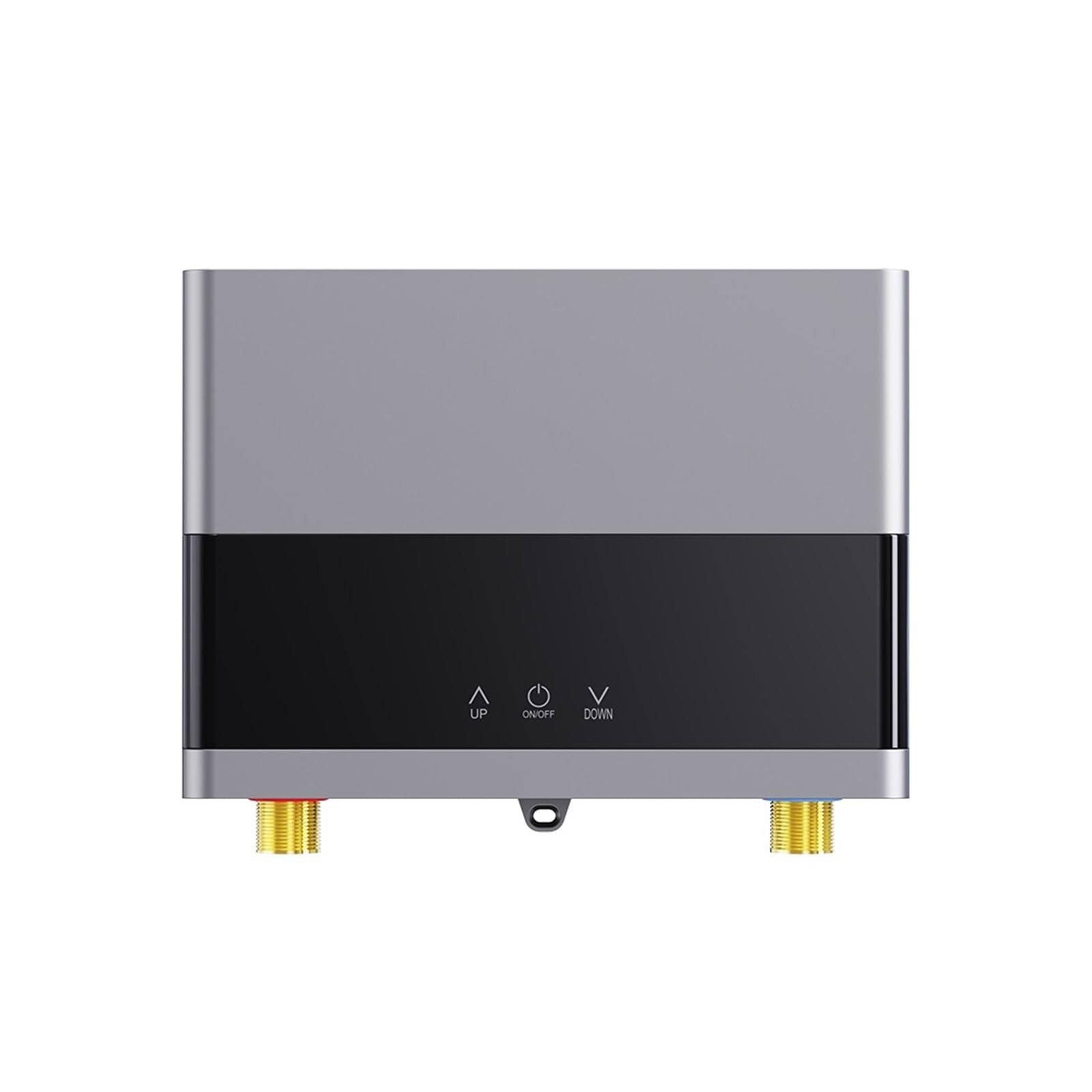 Instant Water Heater Bathroom Kitchen Wall Mounted Electric Water Heater LCD Temperature Display with Remote Control Compact and Durable(110 4000W,Grijs)