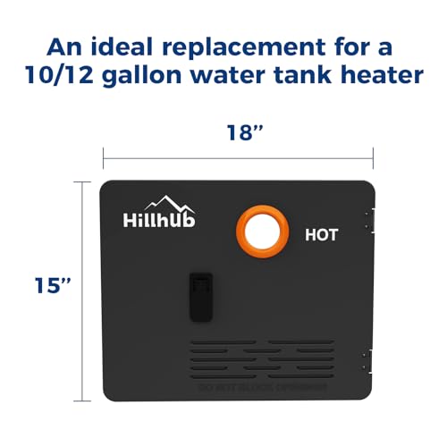 Image of Hillhub 15 x 18 Inches RV Water Heater Black Door (ONLY DOOR). Electrolytic Plate, Electrostatic Powder Coating Technique, Tankless RV Water Heaters Door kit of Hillhub, D15X18-B