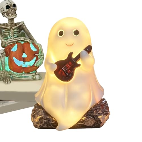 Lámpara de fantasma LED decorativa de resina para Halloween