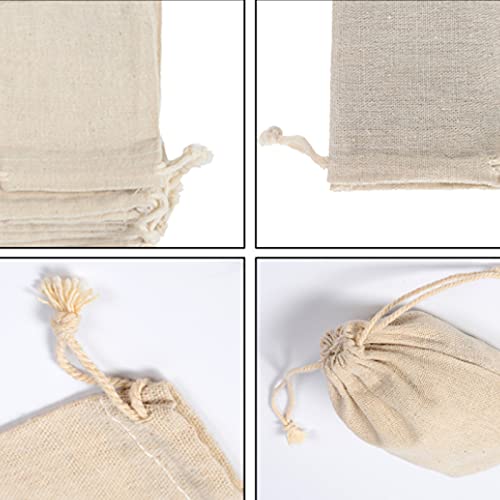 20 Stuks Jute Zakjes, Jutezakken Trekkoord, Jute stof Cadeauzakje, voor Bruiloften, Communies, Kerstzak, Vergaderingen, Ambachten, DIY - Image 3